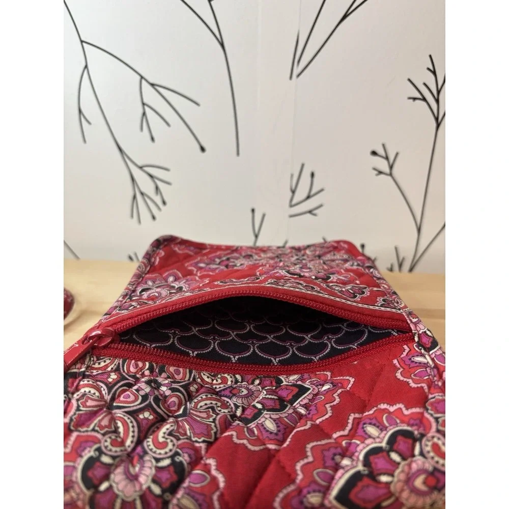 Vera Bradley Frankly Scarlet Pattern Mini Crossbody